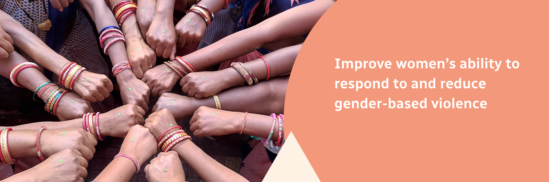 Improve women’s ability to respond to and reduce gender-based violence